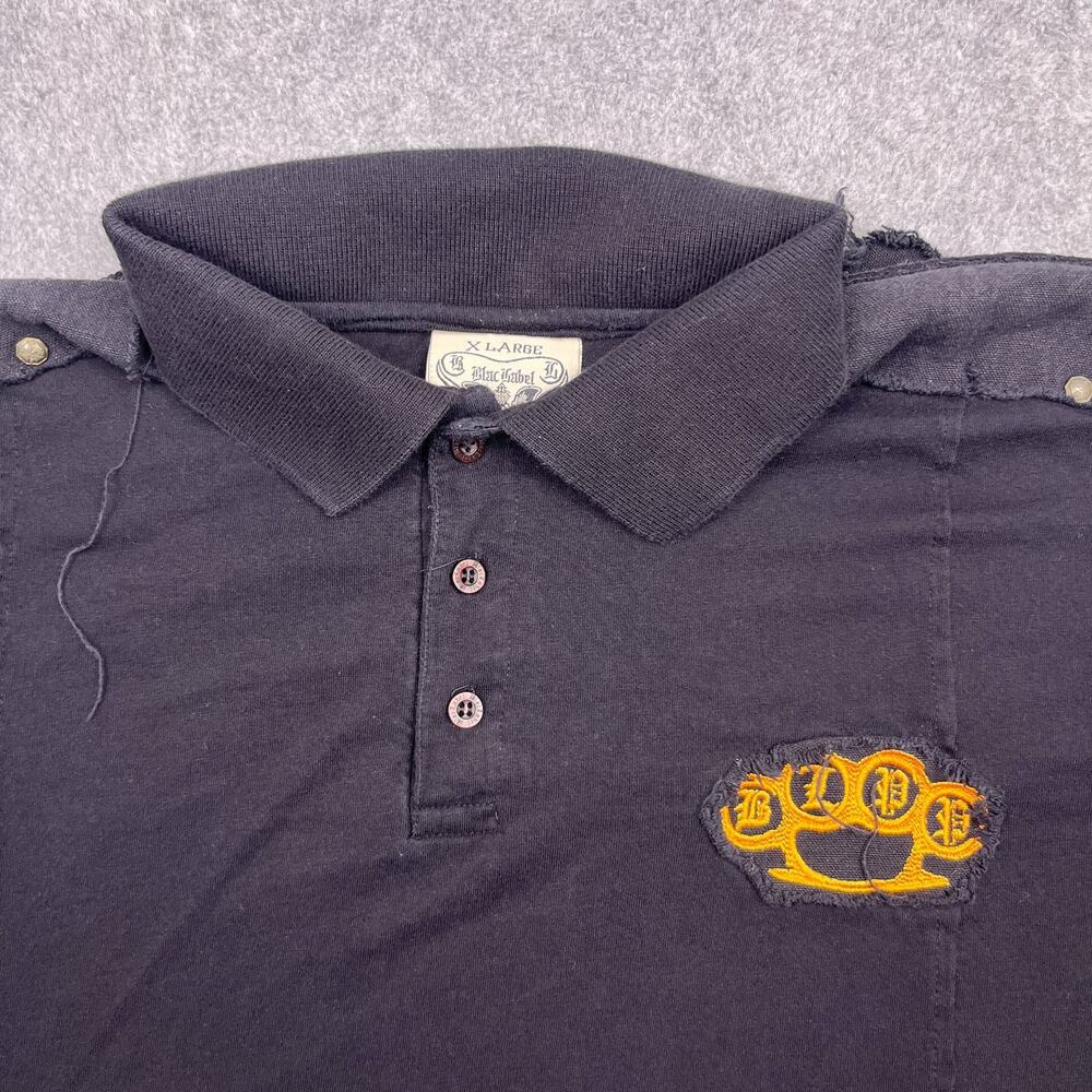 blac label graphic polo shirt black cotton xl - Picture 4 of 15